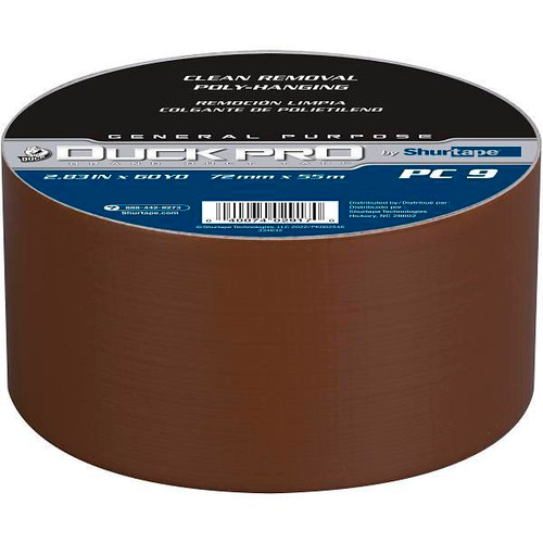 Duck Pro By Shurtape Contractor Grade, Colored Cloth Duct Tape Brown