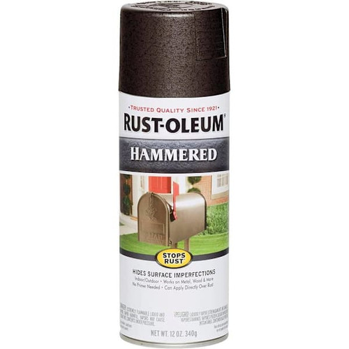 Rust-Oleum 12 Oz. Protective Spray Paint, Hammered Dark Bronze, (6-Case)