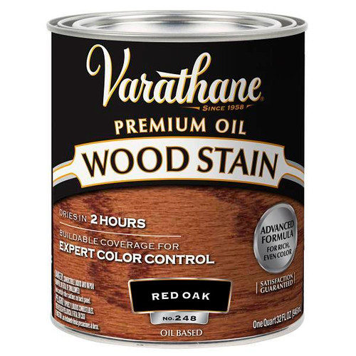 Rust-Oleum Varathane Premium Wood Stain, Red Oak, 1 Quart, Case Of 2