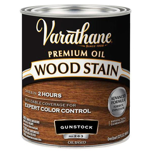 Rust-Oleum Varathane Premium Wood Stain, Gunstock, 1 Quart, Case Of 2