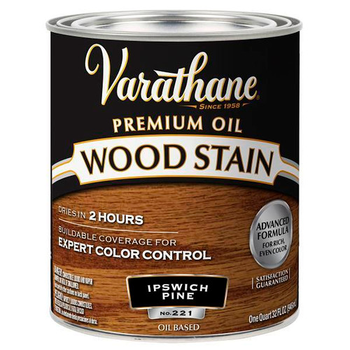 Rust-Oleum Varathane Premium Wood Stain, Ipswich Pine, 1 Quart, Case Of 2