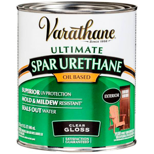 Rust-Oleum Varathane Ultimate Polyurethane Finish, Gloss, 1 Quart, Case Of 2