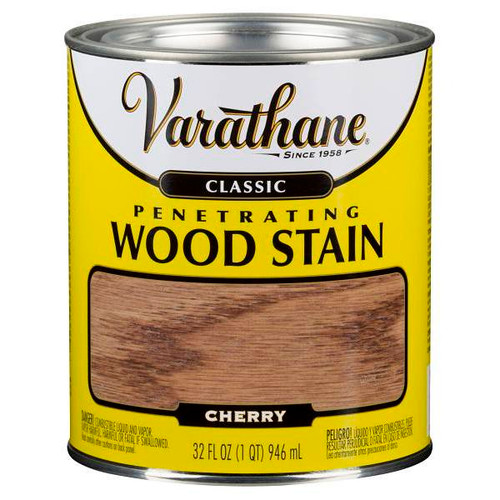 Rust-Oleum Varathane Penetrating Wood Stain, Cherry, 1 Quart, Case Of 2