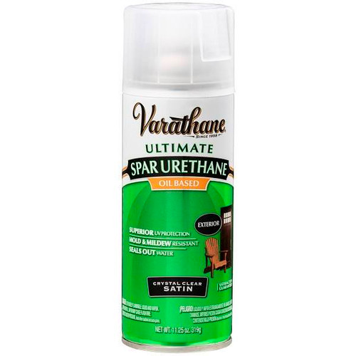 Rust-Oleum Varathane Ultimate Spar Urethane Finish, Satin, Spray, Case Of 6