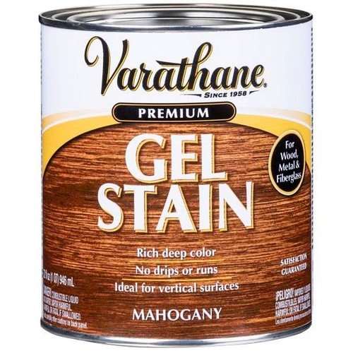 Rust-Oleum Varathane Premium Gel Stain, Red Mahogany, 1 Quart, Case Of 2