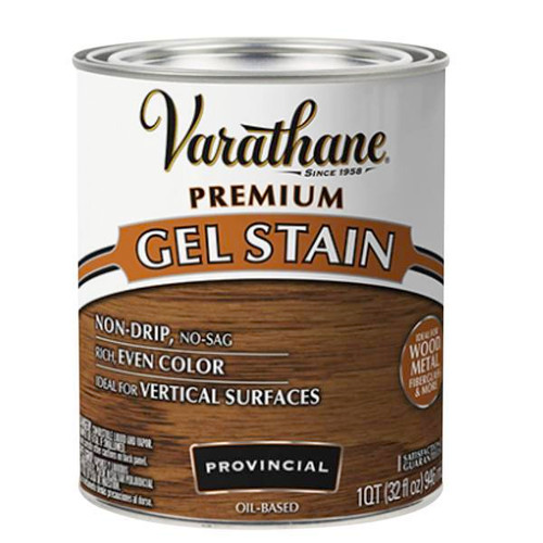 Rust-Oleum Varathane Premium Gel Stain, Provincial, 1 Quart, Case Of 2