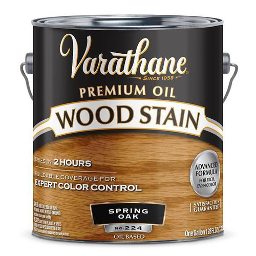 Rust-Oleum Varathane Premium Wood Stain, Spring Oak, 1 Gallon, Case Of 2