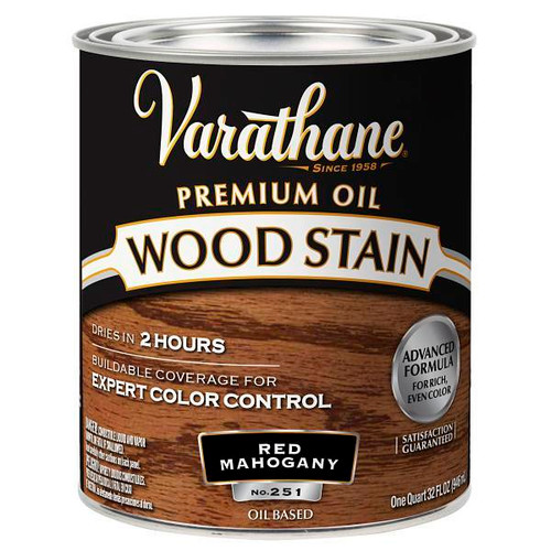 Rust-Oleum Varathane High Solid Wiping Stain, Red Mahogany, 1 Gallon, Case Of 2