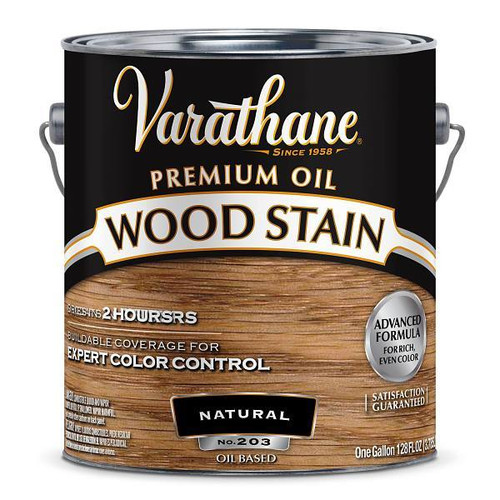 Rust-Oleum Varathane High Solid Wiping Stain, Natural, 1 Gallon, Case Of 2