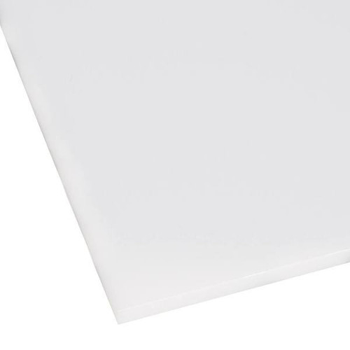 Professional Plastics 1/2"X48"X96" White Cutting Board Sheet