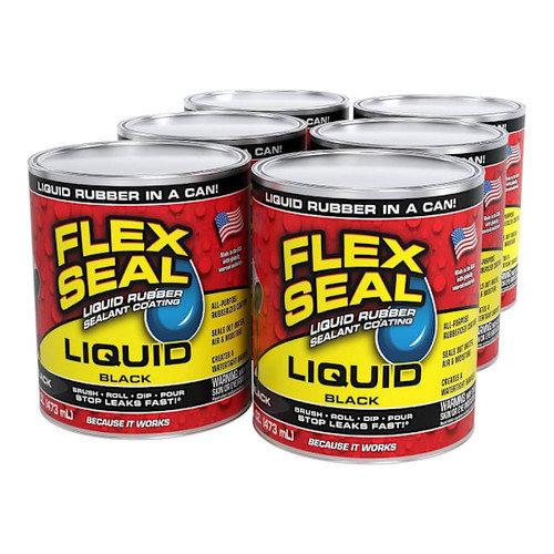 Flex Seal Liquid Black 16 Oz. - Case Of 6 357745