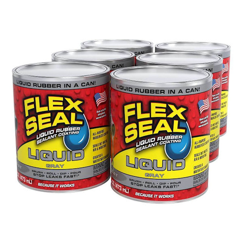 Flex Seal Liquid Gray 16 Oz.- Case Of 6 357748