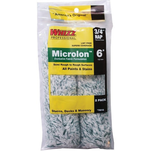 Whizz 78018 6" Microlon 3/4" Nap Mini Roller, Package Of 20