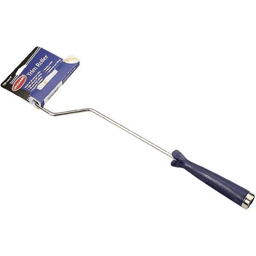 Dynamic 05308 (100mm X 12mm) 4" X 1/2" Yellow Strip Mini Roller W/ 16" Handle, Package Of 10