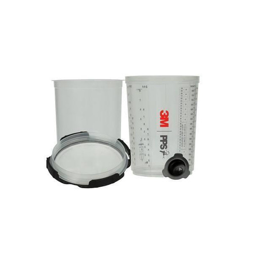 3m Pps Series 2.0 Spray Cup System Kit, Large, 850 Ml, 200 Micron Filter