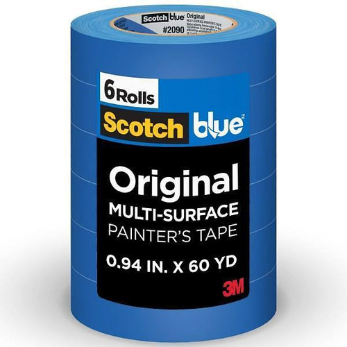 3m Scotchblue Original Painter'S Tape, 0.94 In X 60 Yd, Case Of 4