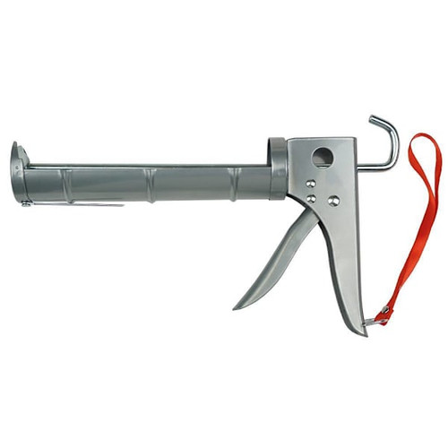 Irion Half-Pipe Caulk Gun With Cutter, Grey, 10 Oz. 381851
