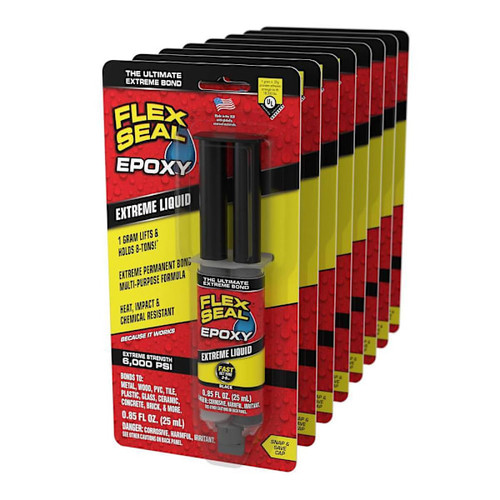 Flex Seal Epoxy Extreme Liquid Black (25ml Syringe) Case Of 8 395990