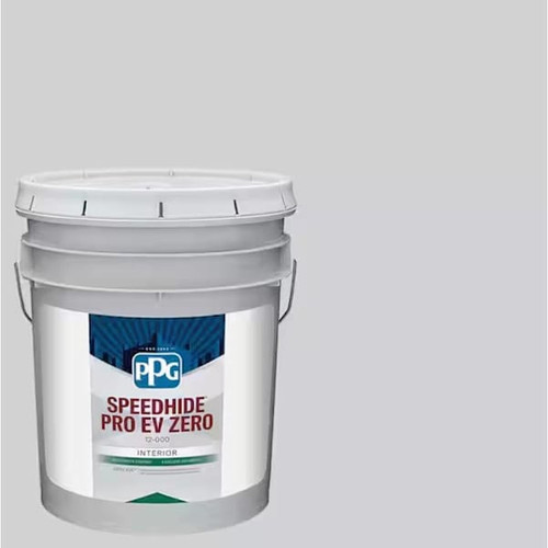 PPG Speedhide Pro-Ev Zero Interior Latex, Flat, Elemental, 5 Gallon