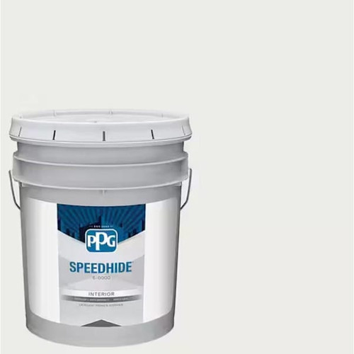 PPG Speedhide Interior Latex, Semi-Gloss, Commercial White, 5 Gallon