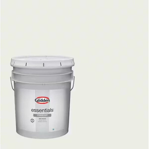 Glidden Essentials Interior Latex, Flat, Gypsum, 5 Gallon