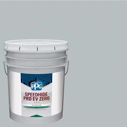 PPG Speedhide Pro-Ev Zero Interior Latex, Flat, Gray Frost, 5 Gallon