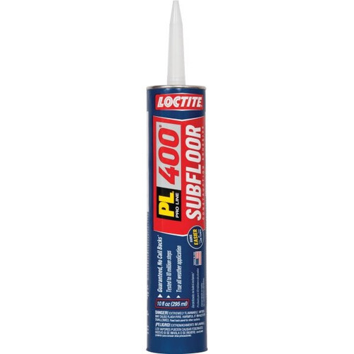 Loctite 10 Oz Hd Subfloor/Deck Adhesive, Pl400voc, Use In All States, Case Of 12