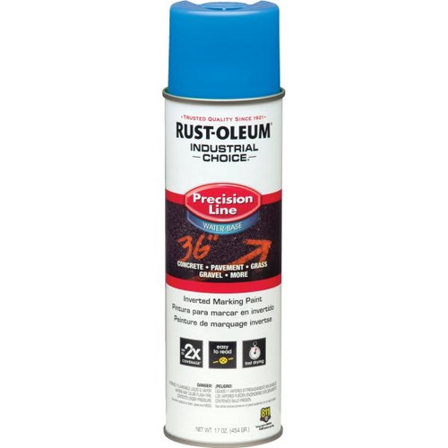 Rust-Oleum Inverted Marking Paint - Fluorescent Blue, 17 Oz, Case Of 12
