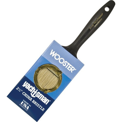 Wooster Z1120 2-1/2" Yachtsman White China Bristle Flat Paint Brush