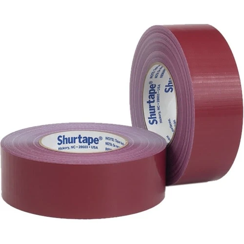 Shurtape 48mm X 55m 14 Day Uv Resistant Cloth Duct Tape, Red, Case Of 24