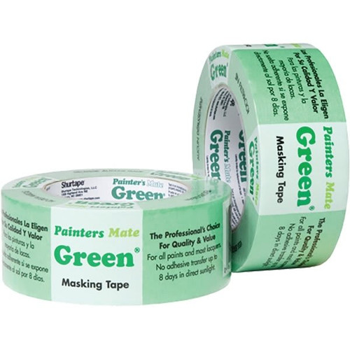 Tape Specialties 1-1/2" X 60 Yd Painters Mate Green Masking Tape, Case Of 32