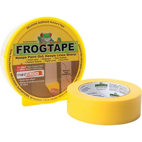 Frogtape 24mm X 55m Yellow Delicate Multi Use Painters Tape, Case Of 16