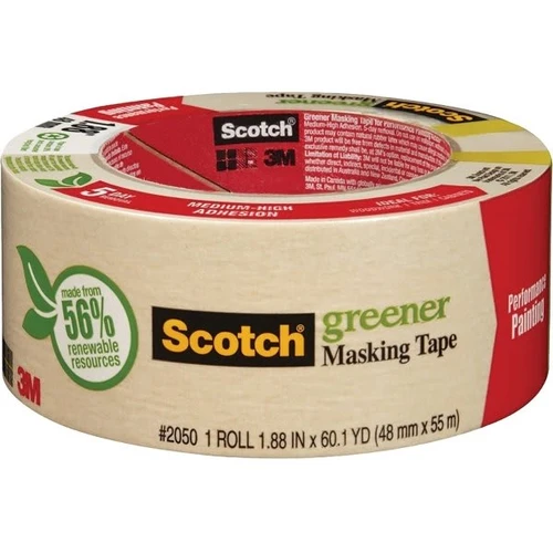 3M 2050-2a 2" X 60yd Painters Masking Tape S/W, Case Of 24