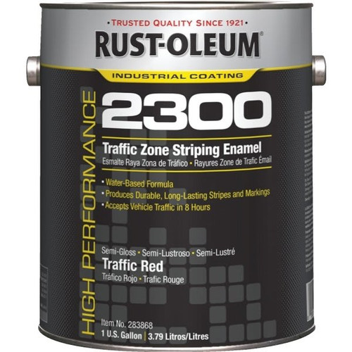 Rust-Oleum 1 Gal High Performance 2300 System Traffic Zone Striping Paint Semi-Gloss Red