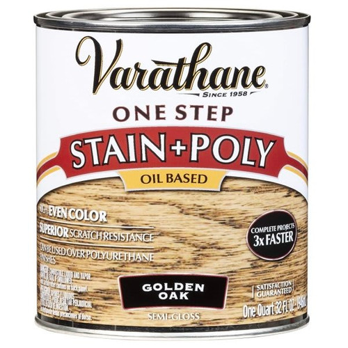 Rust-Oleum Varathane Golden Oak Stain And Polyurethane Case Of 2