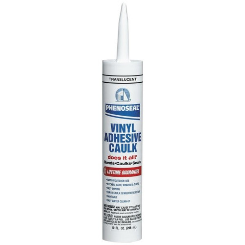 Dap Phenoseal 10 Oz Translucent Doesit All Vinyl Adhesive Caulk Package Of 12