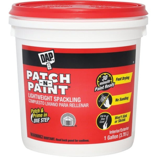 Dap 1 Gallon Patch-N-Paint Lightweight Spackling (White) (2-Count)