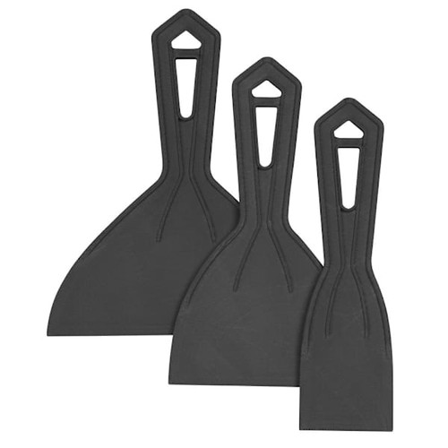 Warner Tool 3 Piece Plastic Putty Knife Set