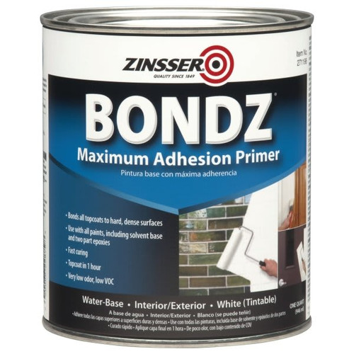 Zinsser 32 Oz Bondz Maximum Adhesion Water-Base Primer Package Of 4