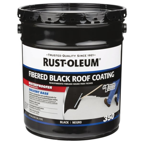 Rust-Oleum 608 Oz 350 Fibered Black Roof Coating
