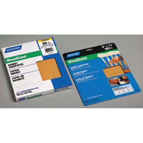 Norton 01495 9" X 11" 120a Garnet Sandpaper Bulk, Package Of 500