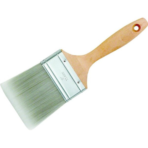 3" Wood Handle Synthetic Filament Flat Sash Paint Brush