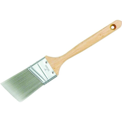 2-1/2" Wood Handle Synthetic Filament Angled Sash Paint Brush