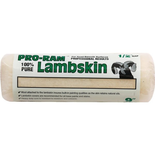 Linzer 1/2" Nap 9" Lambskin Paint Roller Cover