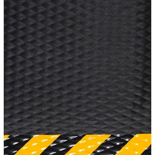 M+a Matting Hog Heaven Mat 5/8" Black With Yellow Border 3' X 5' 423235100