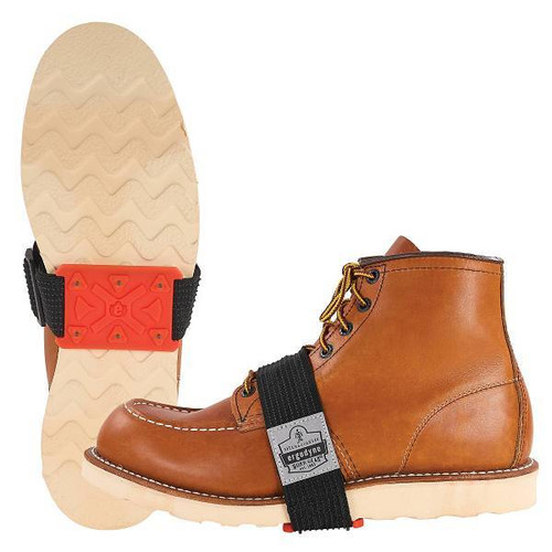 Ergodyne 6316 Orange Ice Cleats - Mid-Sole Flat Sole 16320