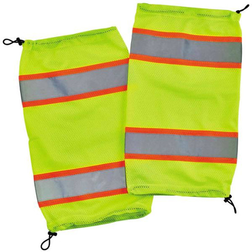 Ergodyne 8009 Lime Class E Two-Tone Mesh Leg Gaiters Case Of 6 29093