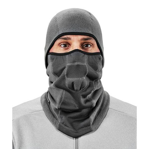 Ergodyne 6823 Gray Hinged Balaclava Face Mask Top Case Of 12 16835