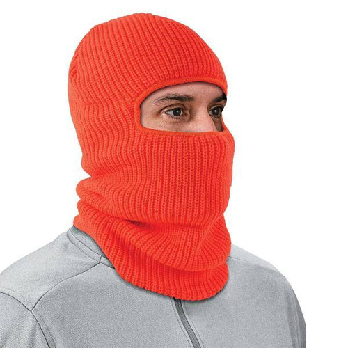 Ergodyne 6829 Orange Balaclava - 2-Layer Rib Knit 16968