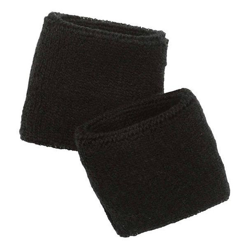 Ergodyne 6500 Black Wrist Terry Cloth Sweatband Case Of 24 12402
